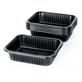 Contenedor plástico negro