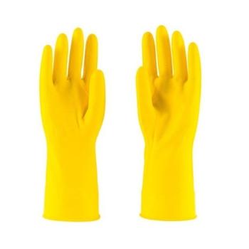 Guante de látex amarillo